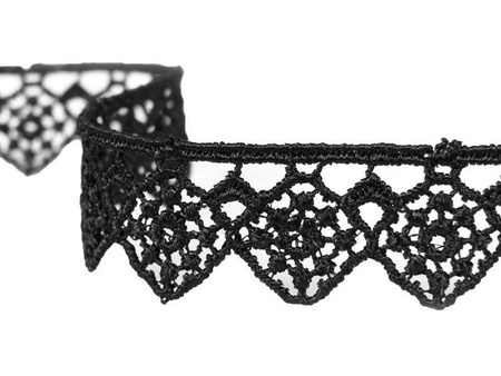 Koronka 1,6cm gipiurowa czarna