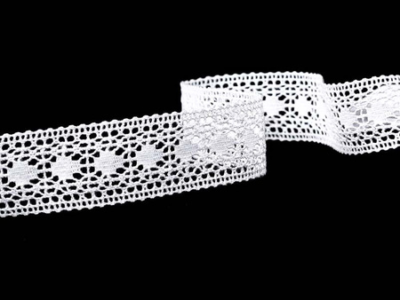 Wstawka 2,4cm bawełniana biała