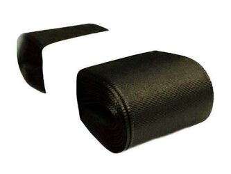 Wstążka 40mm tafta ciemny popiel