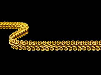 Taśma 1cm galonowa wiskoza złoty miód