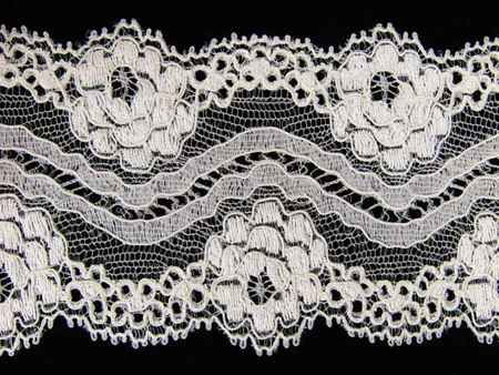 Wstawka 6,5cm elastyczna biała