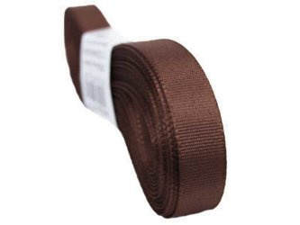 Wstążka 9mm tafta brąz ciemny