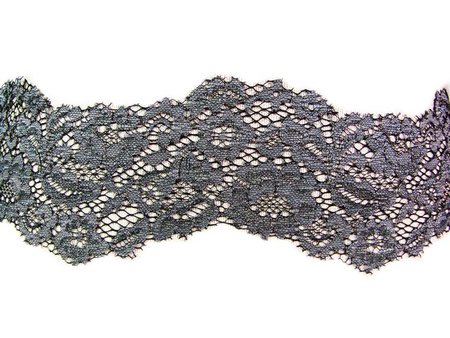 Koronka 10cm stabilna grafit