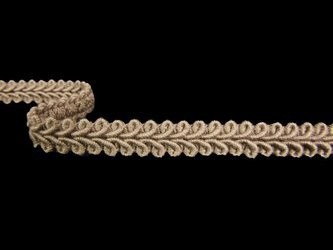 Taśma 1cm galonowa bawełna beż