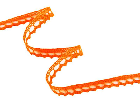 Koronka 0,9cm bawełniana pomarańczowa