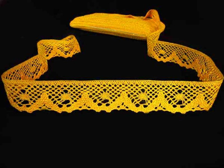 Koronka 4cm bawełniana słonecznożółta