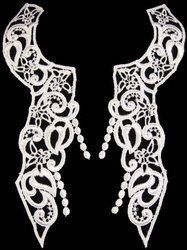 Dekolt gipiurowy biały