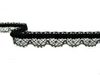 Koronka 1,6cm poliestrowa czarna