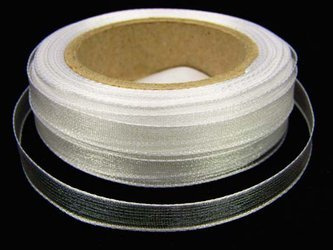 Wstążka 6mm organtyna biała