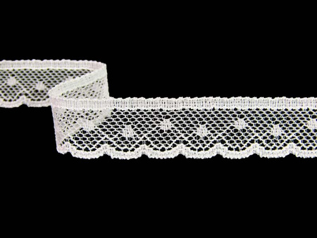 Koronka 1,5cm elastyczna biała