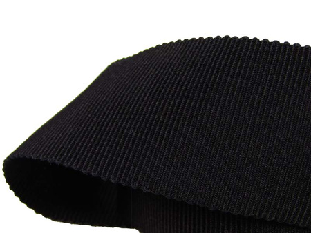 Taśma 35mm ryps bawełniana czarna