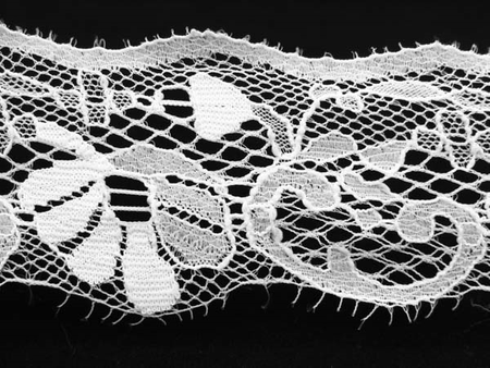 Koronka 5cm stabilna biała