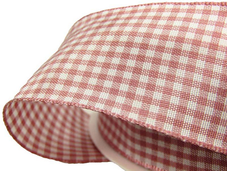 Wstążka 40mm pepito antyczny róż