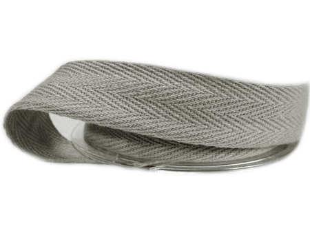 Taśma 20mm bawełniana popiel