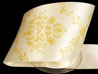 Wstążka 70mm atłas FESTIVE ekri