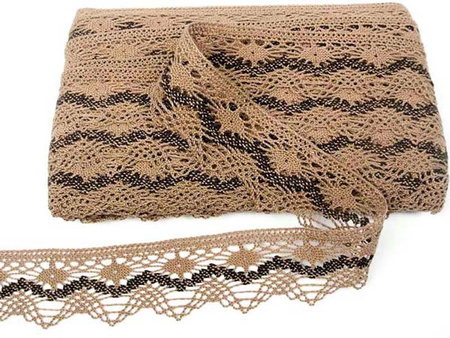 Koronka 5cm bawełniana beż