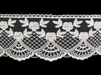 Koronka 8cm tiulowa biała