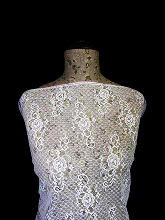 Koronka 85cm stabilna biała