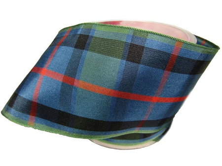 Wstążka 70mm kratka szkocka Flower of Scotland