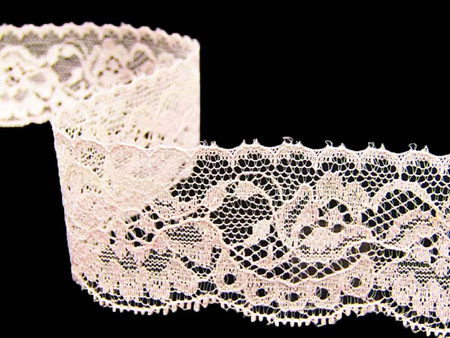 Koronka 3,5cm stabilna antyczny róż