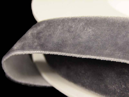 Aksamitka 15mm popiel