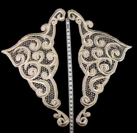 Kołnierzyk damski gipiura natural