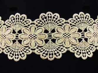 Wstawka 9cm gipiurowa jasnozłota