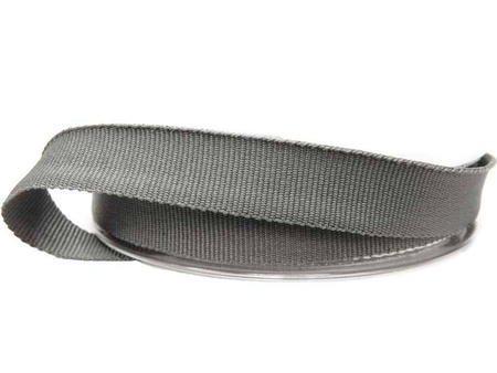 Taśma 15mm ryps poliestrowa grafit