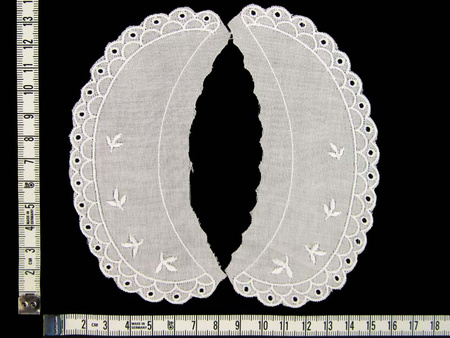 Kołnierzyk BEBE haft bawełna biały