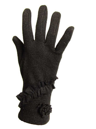 Rękawiczka WEŁNA damska ocieplana czarna