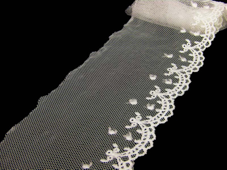 Koronka 6,5cm tiulowa ivory