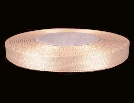 Wstążka 10mm atłas jasna morela