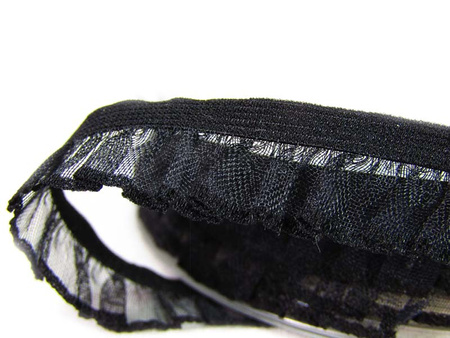 Falbanka 13mm elastyczna czarna
