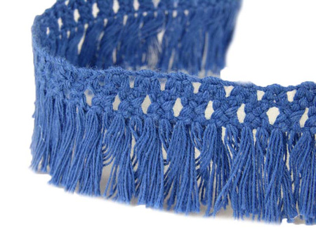 Taśma 2,5cm FRĘDZEL bawełna niebieska