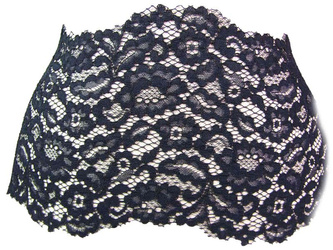 Koronka 19cm stabilna czarna