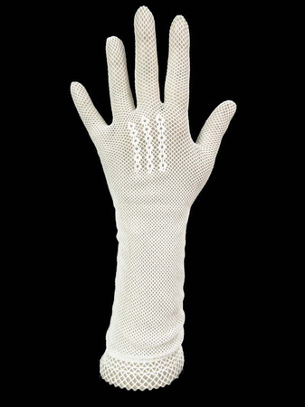 Rękawiczka kabaretka dziecięca biała