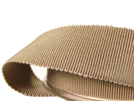 Taśma 25mm ryps bawełniana jasny beż