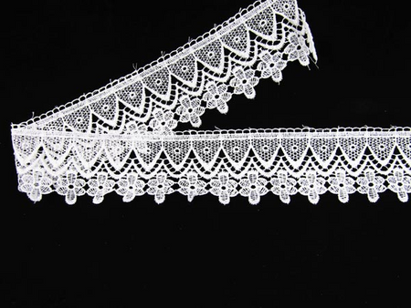Koronka 7cm gipiurowa biała