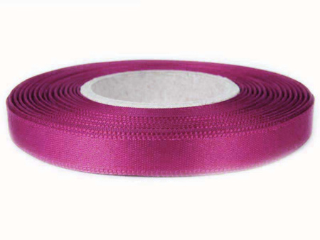 Wstążka 10mm atłas róż cyklamen