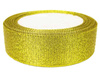 Wstążka 25mm lurex złota