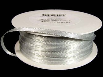 Wstążka 3mm atłas jasny popiel