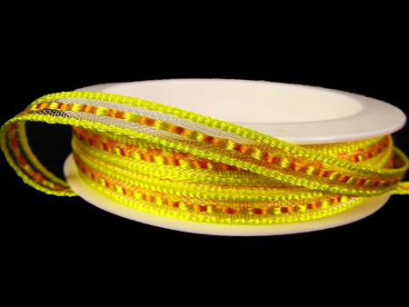 Wstążka 6mm organtyna PRZEPLOT żółta