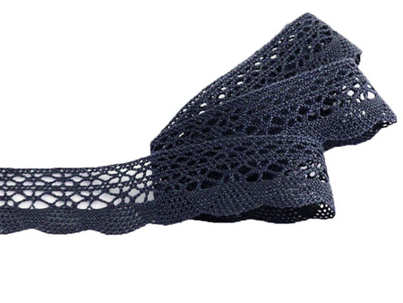 Koronka 3,2cm bawełniana granat