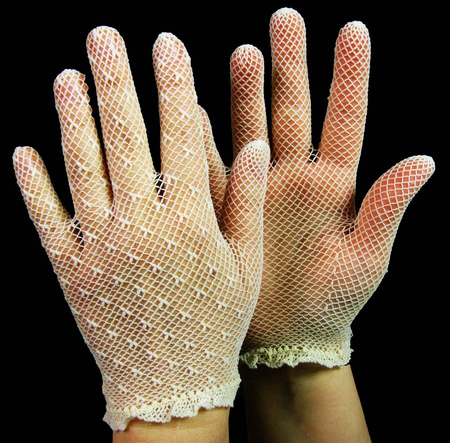 Rękawiczka KABARETKA młodzieżowa ecru