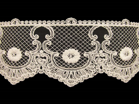 Koronka 9,5cm tiulowa ivory
