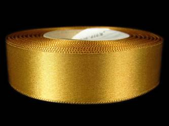 Wstążka 24mm atłas złota