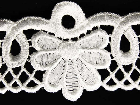 Koronka 4,5cm gipiurowa kość słoniowa