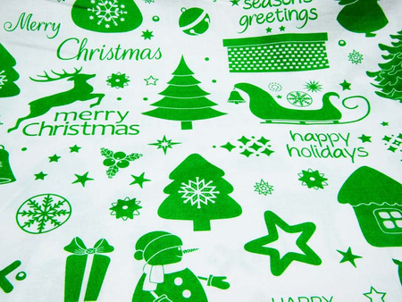 Płótno bawełniane HNY zielone