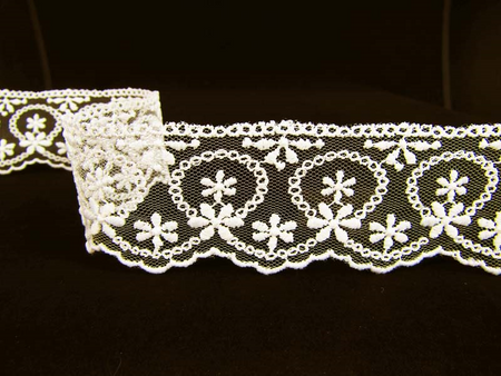 Koronka 4cm tiulowa ivory