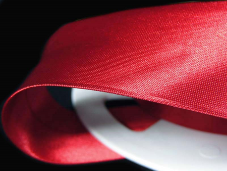 Lamówka 3cm atłasowa czerwona